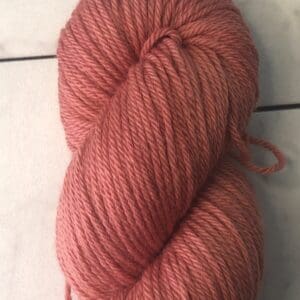 Light Rust Worsted 100% Merino Naturally Dyed Yarn by Blue Thistle Fibers