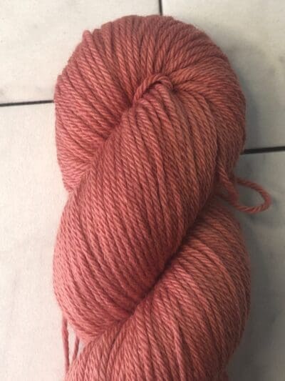 Light Rust Worsted 100% Merino Naturally Dyed Yarn by Blue Thistle Fibers