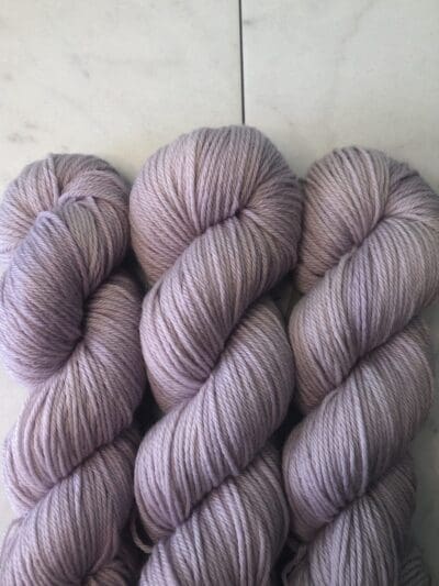 Light Lavender Worsted Naturally Dyed Yarn by Blue Thistle Fibers