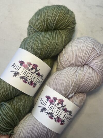 Magnolia and Moss Yarn Blue Thistle Fibers