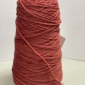 Red Belgian Linen Sport Weight Yarn on Cones  - Naturally Dyed
