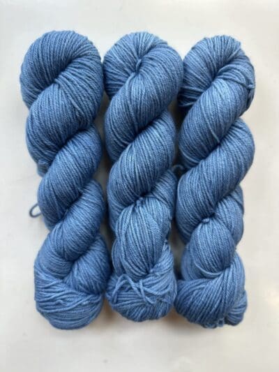 Blue Colorway: Dark Indigo. Length: 437 yds / 400 meters. 100 G Introducing Indigo DK yarn, a naturally dyed blend of 75% Superwash Merino and 25% nylon. This Peru-origin yarn is hand-dyed using plant-based dyes, resulting in an eco-friendly option. Perfect for knitting or crocheting projects. Care Instructions: Hand wash in cold water with a gentle detergent made specifically for washing wool and other fine fibers, or a PH-neutral, dye free detergent. Lay flat to dry. Length: 437 yds / 400 meters. <strong>While our team hand-dyes each skein with the utmost care, natural dyes results can vary based on plant materials and fibers. Please be aware that variations in color and appearance may vary from the display image.  </strong> <table width="472"> <tbody> <tr> <td><strong>Metric</strong></td> <td><strong>US Knitting Needle</strong></td> <td><strong>Crochet Hook</strong></td> </tr> <tr> <td style="font-style: inherit; font-weight: inherit;">3.25 mm</td> <td style="font-style: inherit; font-weight: inherit;">US 1-2</td> <td style="font-style: inherit; font-weight: inherit;">D3</td> </tr> </tbody> </table>   <table width="472"> <tbody> <tr> <td><strong>Stitches per Inch</strong></td> </tr> <tr> <td style="font-style: inherit; font-weight: inherit;">30 st/4″ or 7-8 st/1″</td> </tr> </tbody> </table>