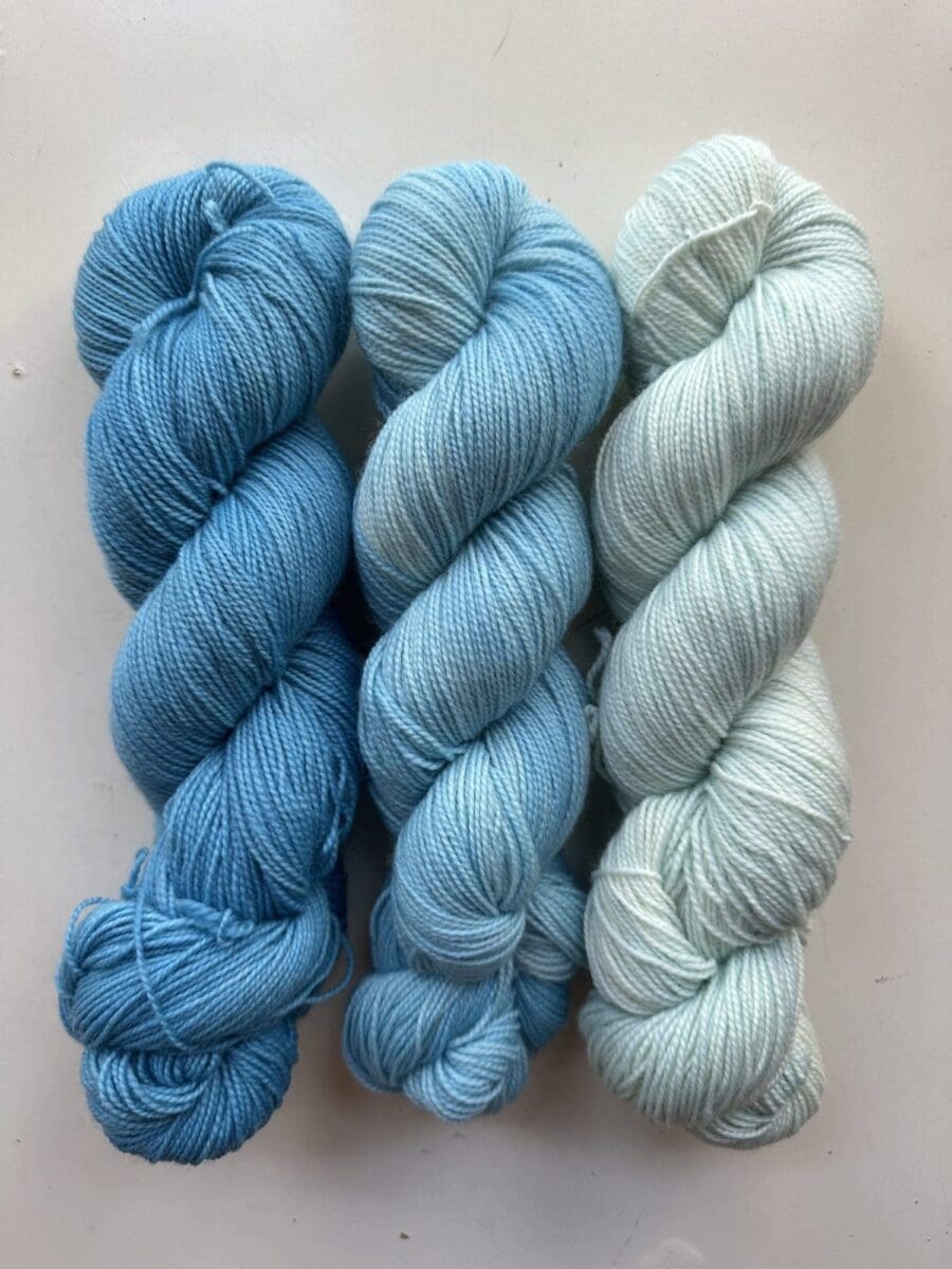 Hydrangea Fingering Yarn - Naturally Dyed in West Virginia