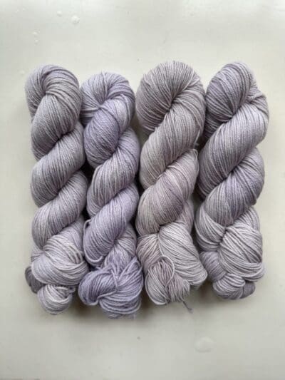 Variegated Lavender Wool Yarn in Worsted | DK | Fingering | Sock weights