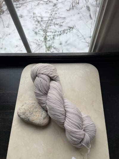 Variegated Gray Lavender Sock