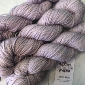 Light Lavender Worsted Naturally Dyed Yarn by Blue Thistle Fibers