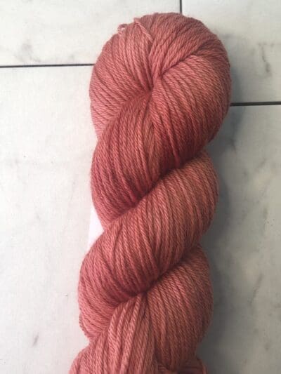 Light Rust Worsted 100% Merino Naturally Dyed Yarn by Blue Thistle Fibers