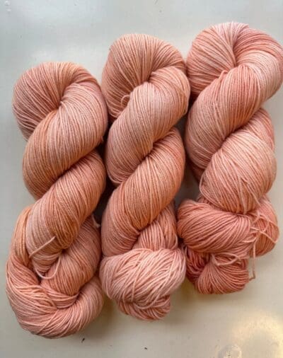 Sock weight orange skeins