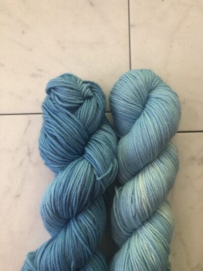 Dark & Variegated Hydrangea Worsted Naturally Dyed Yarn by Blue Thistle Fibers