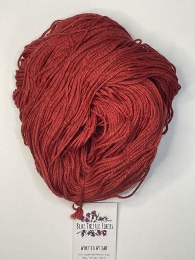 Dark Red Dahlia Worsted