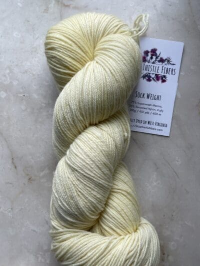 Variegated Light Daffodil Sock