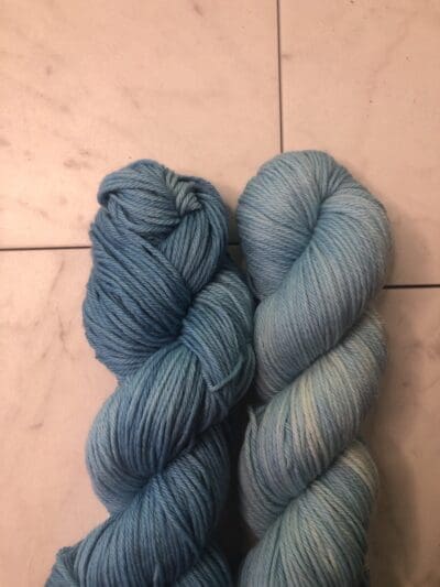 Dark & Variegated Hydrangea Worsted Naturally Dyed Yarn by Blue Thistle Fibers