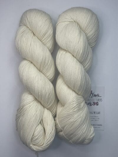 Cream Fingering Weight - Image 2