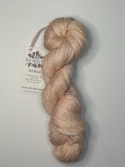 Light Peach Recycled Wool and Tencel - Image 2
