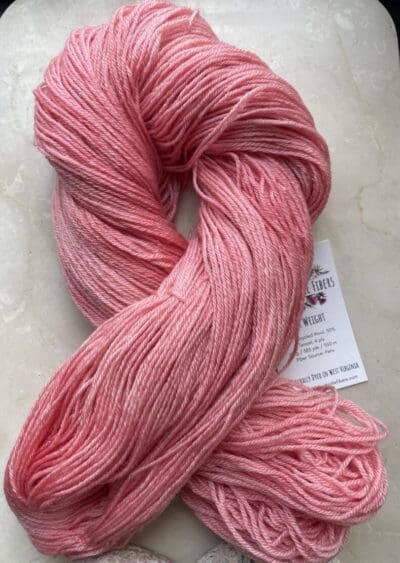 Variegated Dark Peony Recycled Wool & Tencel - Image 3