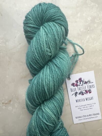 Variegated Dark Sea Green Worsted
