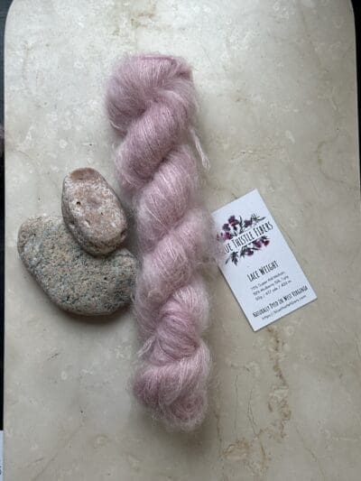 Light Hibiscus Mohair and Mulberry Silk - Image 3