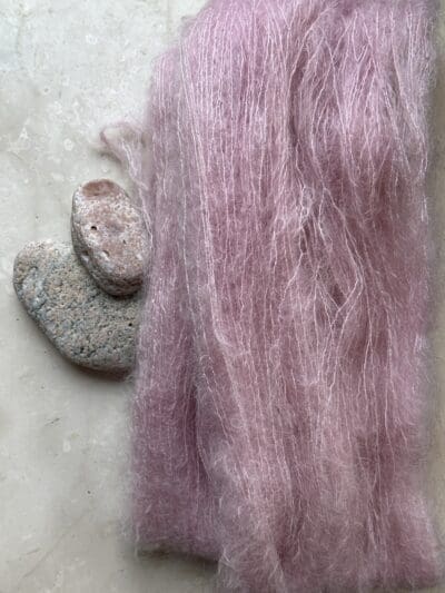 Light Hibiscus Mohair and Mulberry Silk - Image 4