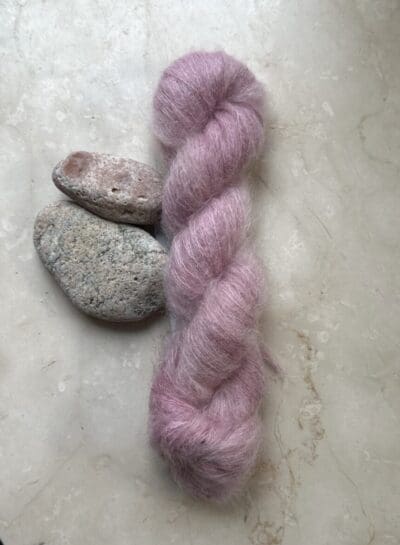 Light Hibiscus Mohair and Mulberry Silk