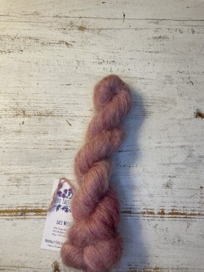 Dark Hibiscus Mohair and Mulberry Silk - Image 3