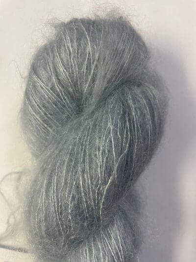 Dark Indigo Mohair and Mulberry Silk - Image 2