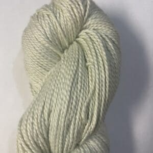 Green Colorway: Sage. Length: 383 yards | 350 m | 100 g Our light sage 4-ply eco-sock wool yarn is made from 50% Recycled Wool & 50% Tencel for durability.  This sustainable yarn is ethically sourced from Peru and naturally dyed in West Virginia.  This wool has a crisp, bulky feel and is perfect for apparel and other projects.  