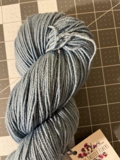 Variegated Indigo 100% Merino non-SW Sock - Image 3