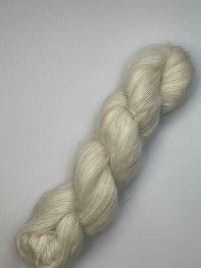 Cream Kid Mohair & Mulberry Silk