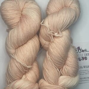 Light Orange Fingering Naturally Dyen Yarn 1
