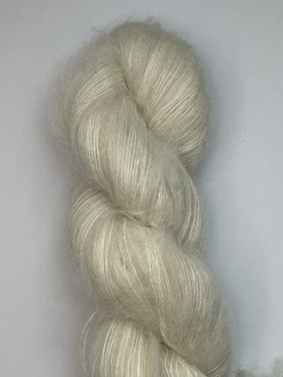 Cream Kid Mohair & Mulberry Silk - Image 2