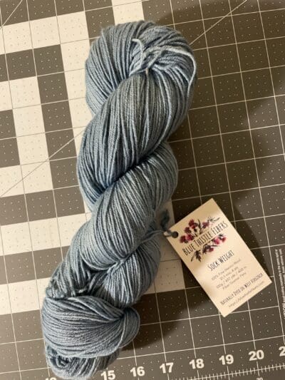 Variegated Indigo 100% Merino non-SW Sock - Image 4