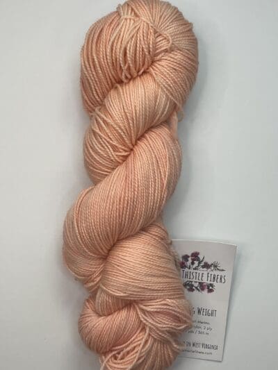 Dark Peach Recycled Wool and Tencel