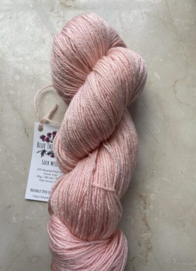 Variegated Dark Magnolia  Recycled Wool and Tencel Sock - Image 4