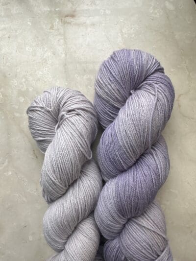 Variegated Lavender 100% Merino non-SW Sock - Image 3