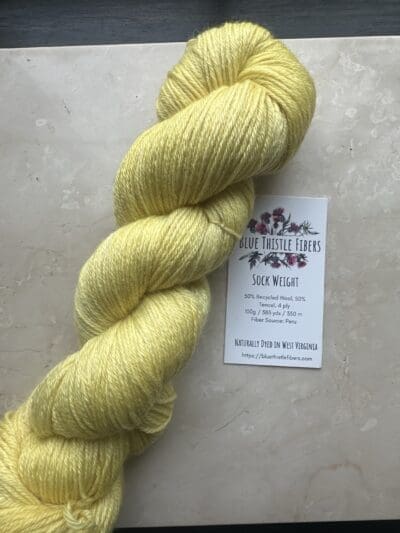 Lemon Recycled Wool and Tencel - Image 2