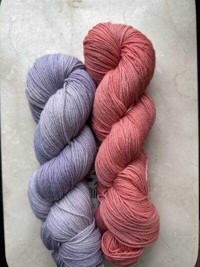 Variegated Dark Pink 100% Merino non-SW Sock - Image 2