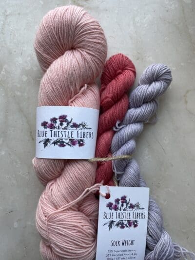 Pink Sunset Sock Colorwork Bundle