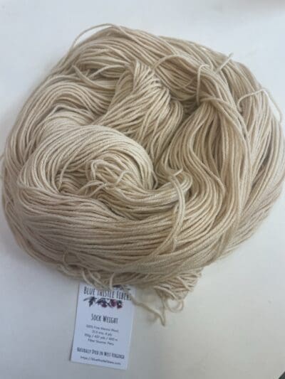 Light Tan 100% Merino non-SW Sock - Image 3