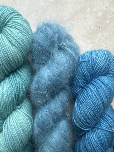 Variegated Dark Hydrangea Fingering - Image 3