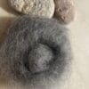 Gray Kid Mohair Hand-Carded Roving