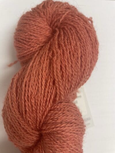 Dark Orange Tulip 100% Shetland Fingering - Image 2