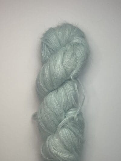 Variegated Mint Baby Suri Alpalca / Mulberry Silk - Image 2