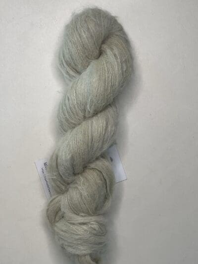 Variegated Light Sage Baby Suri Alpalca / Mulberry Silk