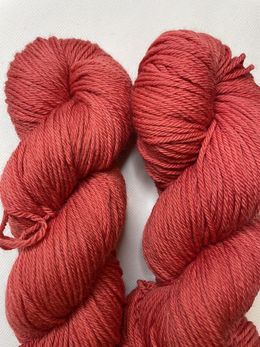 Red DK Weight Yarn - Naturally Dyed 47
