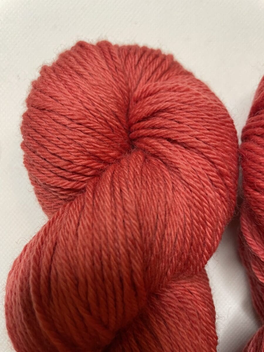 Red DK Weight Yarn - Naturally Dyed 46