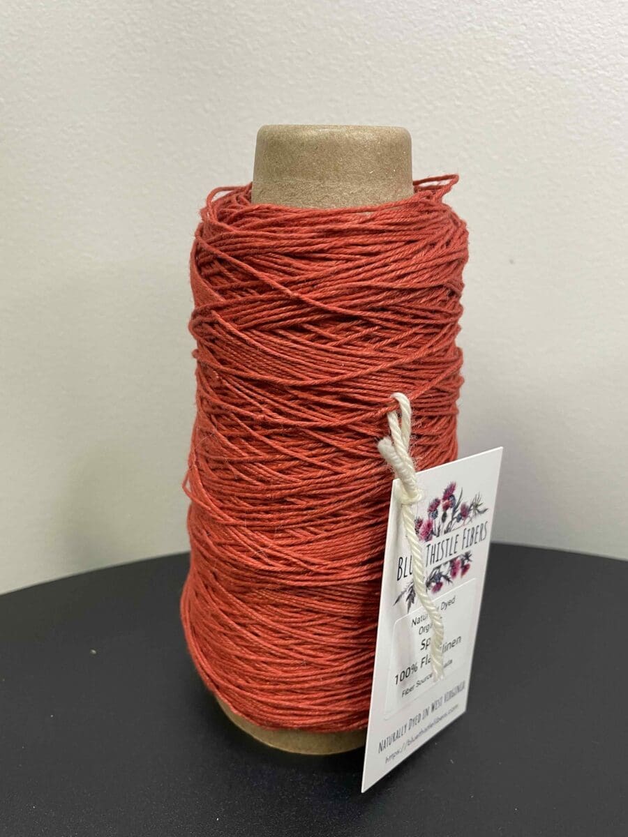 Red Fingering Weight Naturally Dyed Yarn 4 Red Fingering Weight Naturally Dyed Yarn - Image 4