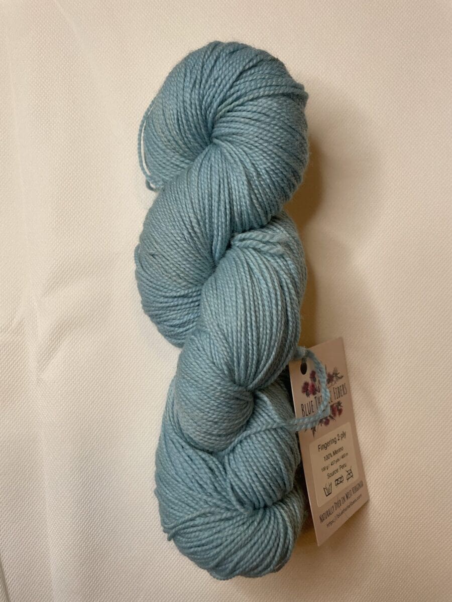 Ocean Blue Sock Weight Naturally Dyed Yarn 6 Ocean Blue Sock Weight Naturally Dyed Yarn - Image 6