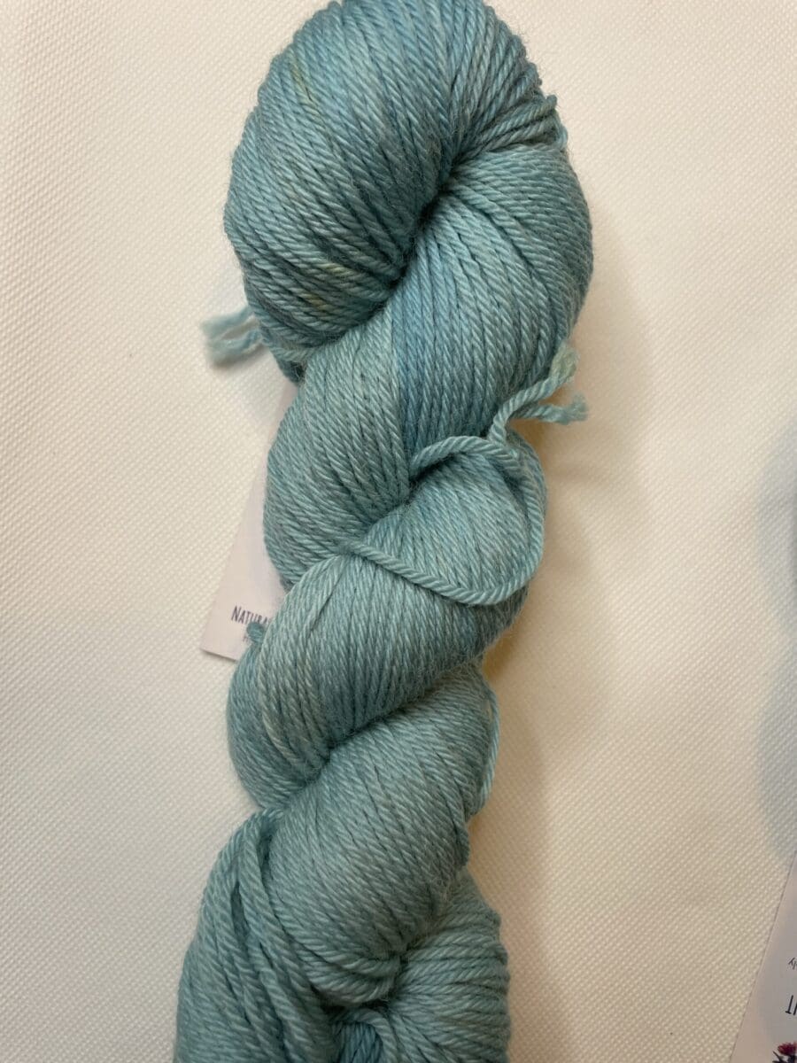 Ocean Blue Worsted Weight Naturally Dyed Yarn 2 Ocean Blue Worsted Weight Naturally Dyed Yarn - Image 2