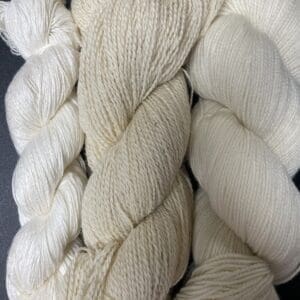 Cream Fingering Naturally Dyed Yarn