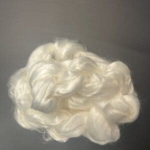Pure White Mohair Spinning Fiber | Kid Mohair for Handspinning